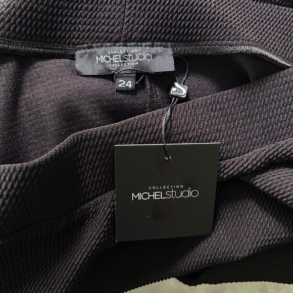 MIDI SKIRT, BLACK, SIZE 24, MADE IN CANADA!, PULL ON, MICHEL STUDIO for ADDITIO - Picture 8 of 8